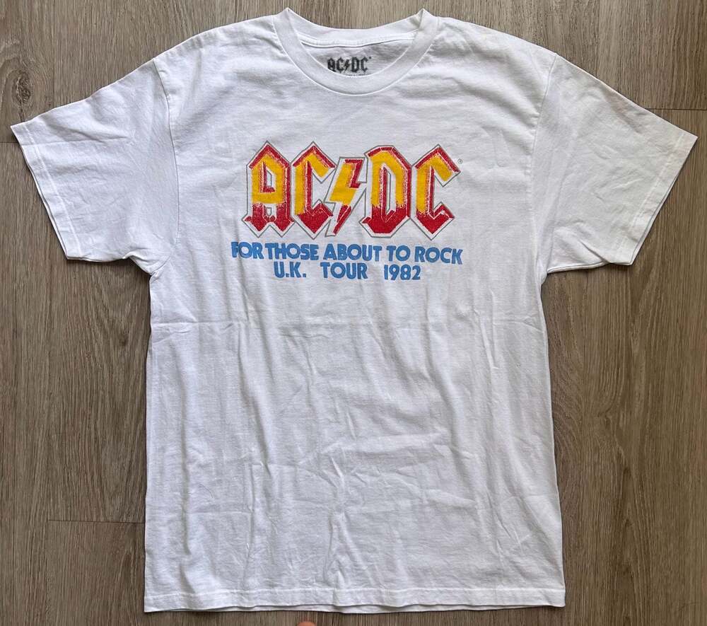 AC/DC For Those About To Rock U.K. Tour 1982 Graphic T-Shirt
